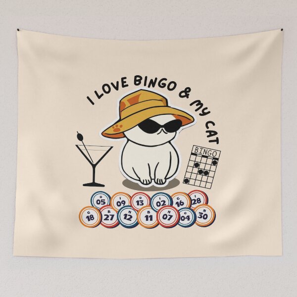 Item preview, I Love Bingo and My Cat designed and sold by SunfullyYours.
