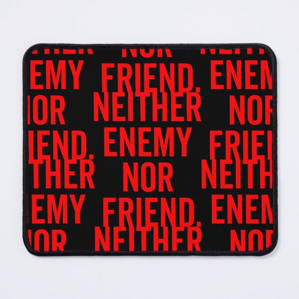 Item preview, "Neither Enemy Nor Friend: Navigating Uncommitted Relationships with Neutral Parties and Frienemies in a World of Indifference" designed and sold by artworkathome.