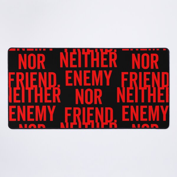 Item preview, "Neither Enemy Nor Friend: Navigating Uncommitted Relationships with Neutral Parties and Frienemies in a World of Indifference" designed and sold by artworkathome.