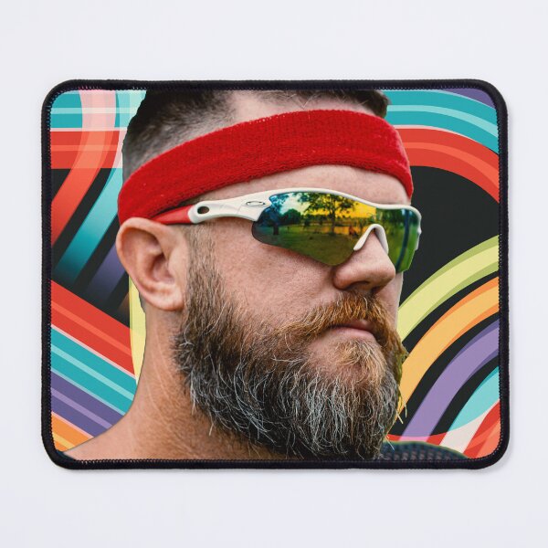 Item preview, Bearded Man with 80s Headband designed and sold by Micah Kafka.
