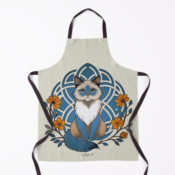 Item preview, Sweet Himalayan cat and flowers designed and sold by Mustela erminea.