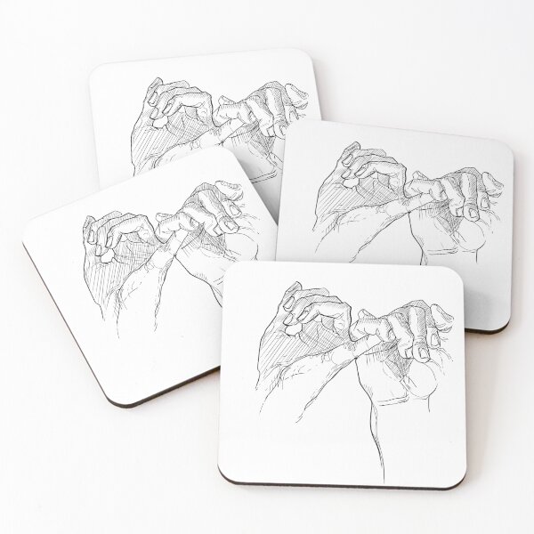 Item preview, Illustratie van paarhand die roze belofte doen T-Shirt designed and sold by Artemyx Studio.