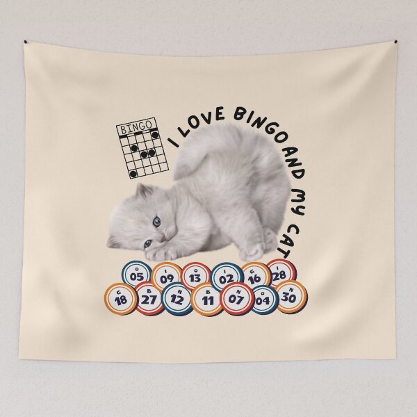 Item preview, I Love Bingo and My Cat Bingo Player designed and sold by SunfullyYours.