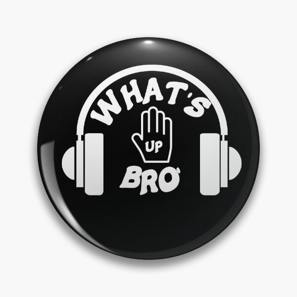 Item preview, What's Up Bro Hand Pointing Up With Headphones designed and sold by Hanlar.