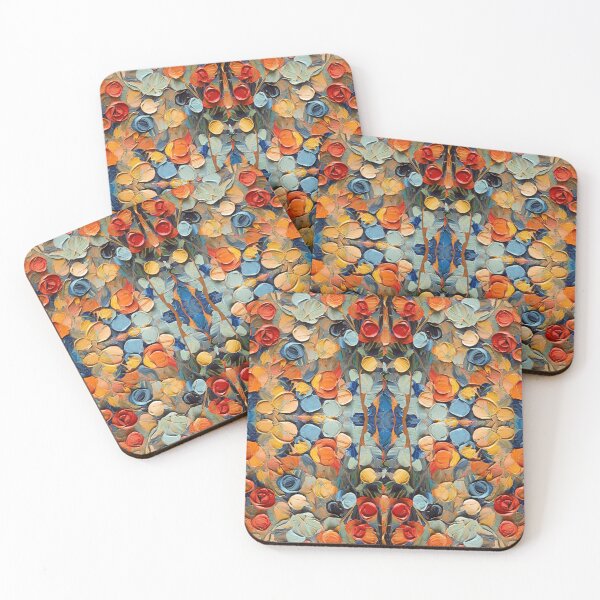 Item preview, Colorful, textured shapes and thick layers of paint Bis designed and sold by redask2me.