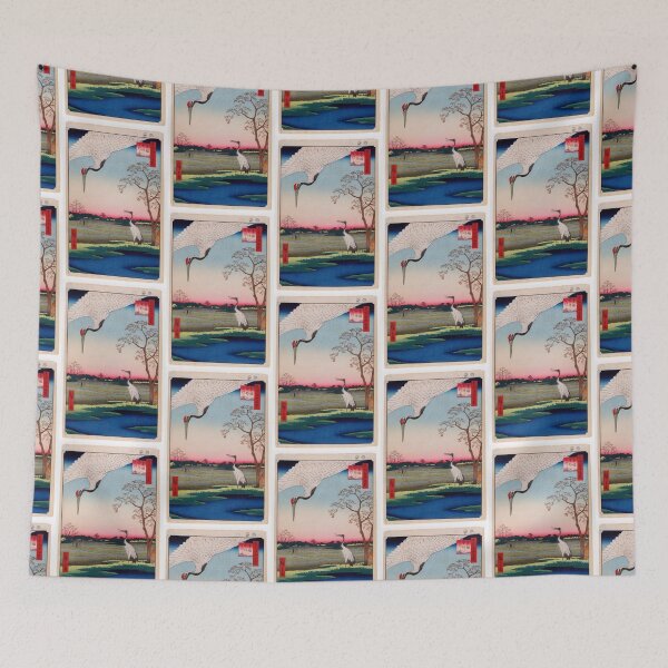 Item preview, Minowa, Kanasugi, Mikawashima, No. 102 from One Hundred Famous Views of Edo Utagawa Hiroshige  | Utagawa Hiroshige designed and sold by TeeARTHY.