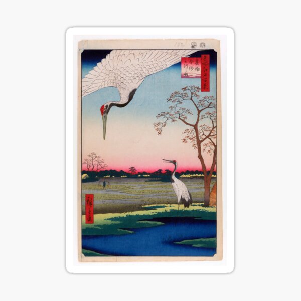 Item preview, Minowa, Kanasugi, Mikawashima, No. 102 from One Hundred Famous Views of Edo Utagawa Hiroshige  | Utagawa Hiroshige designed and sold by TeeARTHY.