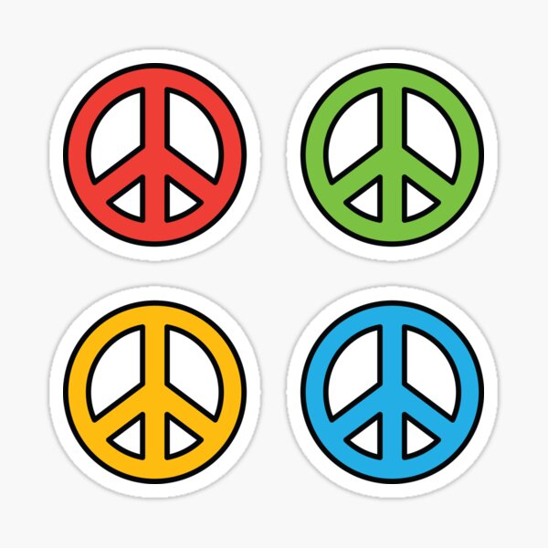 Item preview, Colorful set of peace designed and sold by skalihm.