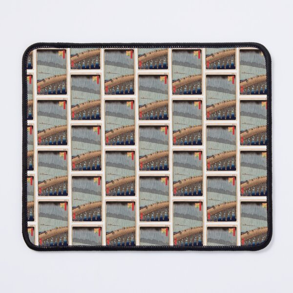 Item preview, Sudden Shower Over Shin-Ohashi Bridge and Atake (Ohashi Atake no Yudachi), No. 58 from One Hundred Famous Views of Edo | Utagawa Hiroshige designed and sold by TeeARTHY.