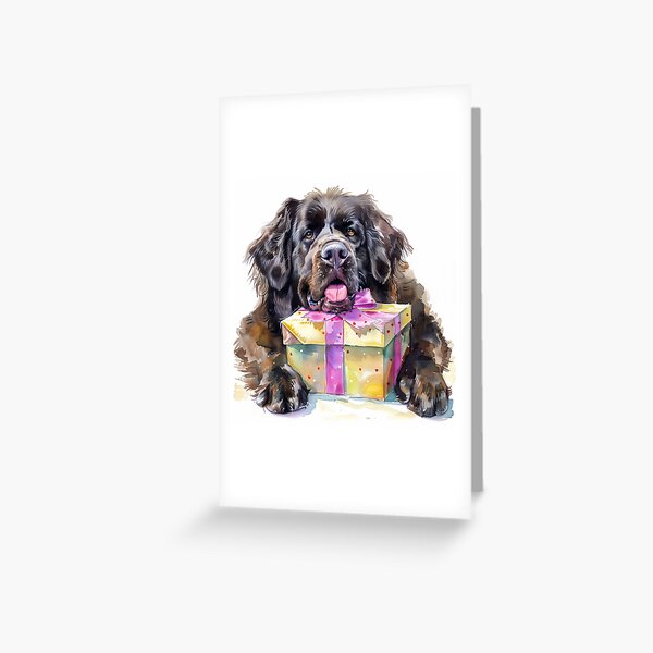 Item preview, Newfoundland Dog Birthday designed and sold by wotsthis.