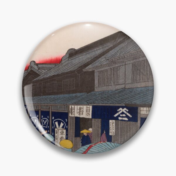 Item preview, View of Nihonbashi Tori-itchome (Nihonbashi Tori-itchome Ryakuzu)  Utagawa Hiroshige  | Utagawa Hiroshige designed and sold by TeeARTHY.