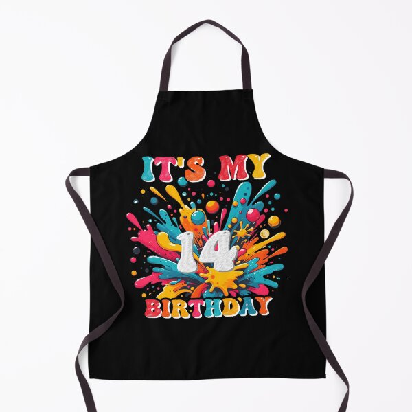 Item preview, Its my 14th Birthday Paint Splashes 14 Year old Retro Groovy designed and sold by MTRBSK11.