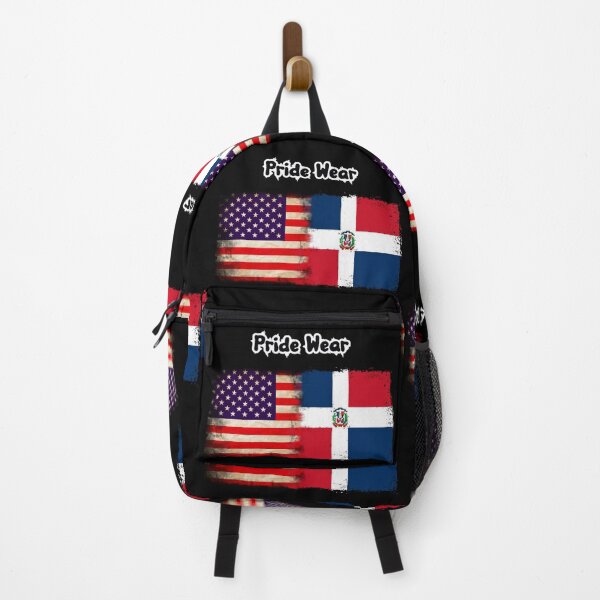 Item preview, US Flag and Dominican Republic Flag Pride Wear Design designed and sold by LovelyHappyGift.
