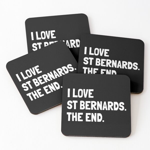 Item preview, I Love St Bernards The End Gift designed and sold by Guarddogdrive.