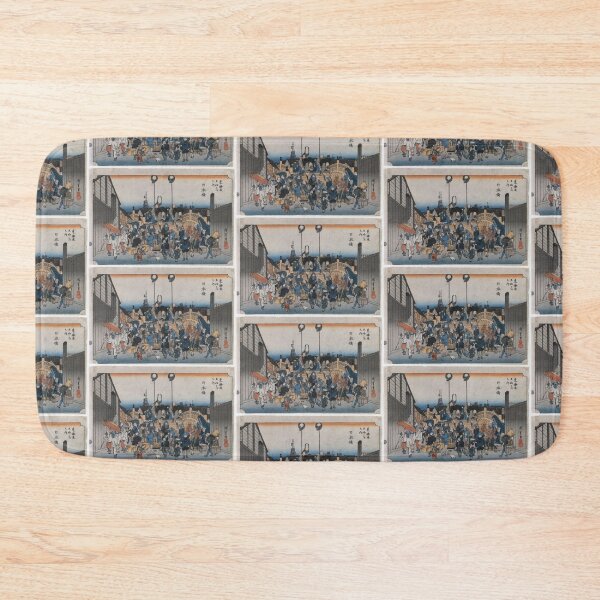 Item preview, Nihonbashi- Daimyō Procession Setting Out, from the series Fifty-three Stations of the Tōkaidō Road Utagawa Hiroshige | Utagawa Hiroshige designed and sold by TeeARTHY.