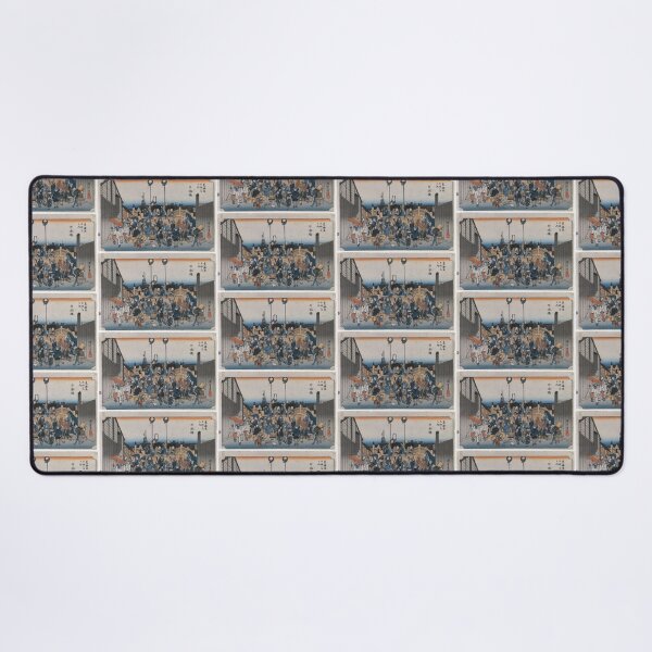 Item preview, Nihonbashi- Daimyō Procession Setting Out, from the series Fifty-three Stations of the Tōkaidō Road Utagawa Hiroshige | Utagawa Hiroshige designed and sold by TeeARTHY.