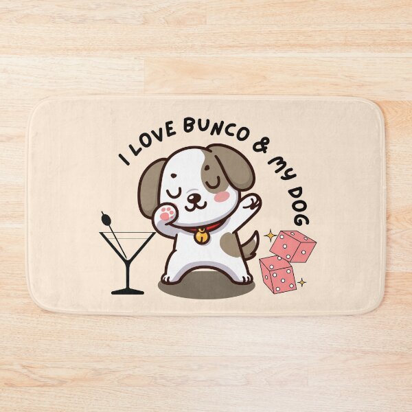 Item preview, I Love Bunco and My Dog Dabbing Dog designed and sold by SunfullyYours.