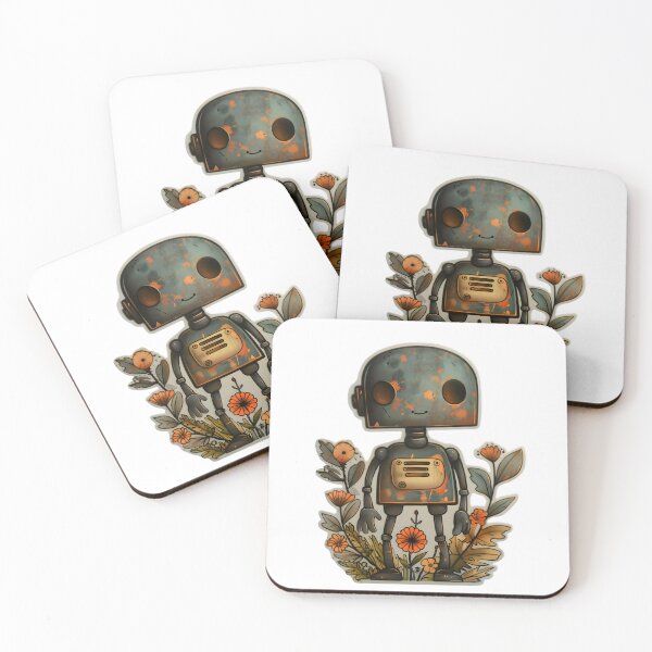 Item preview, Whimsical Rusty Robot Sticker designed and sold by AI-Only Creations.