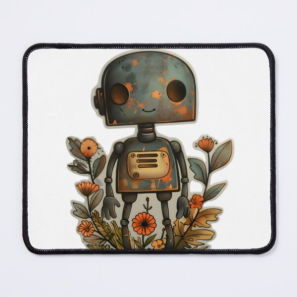 Item preview, Whimsical Rusty Robot Sticker designed and sold by AI-Only Creations.