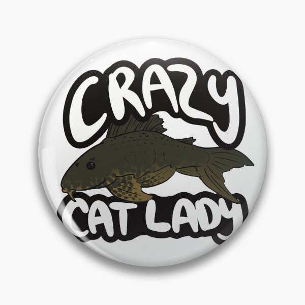 Item preview, crazy cat(fish) lady designed and sold by Peppster.