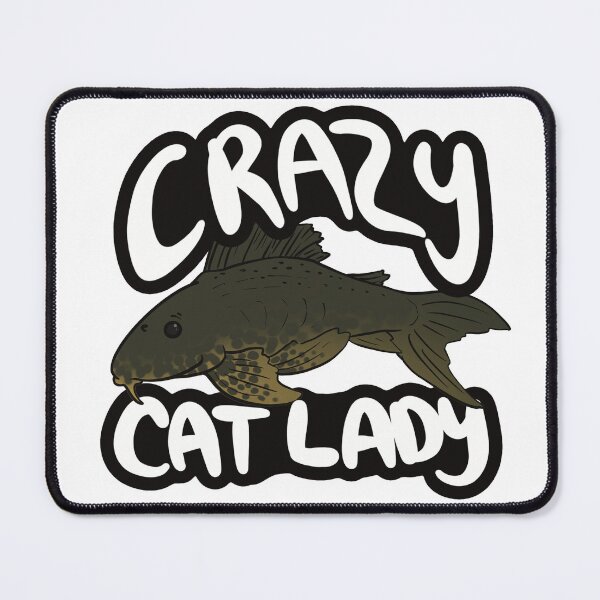 Item preview, crazy cat(fish) lady designed and sold by Peppster.