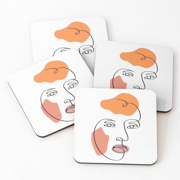 Item preview, Minimalist Abstract Face Portrait Line Art  designed and sold by Blok45.