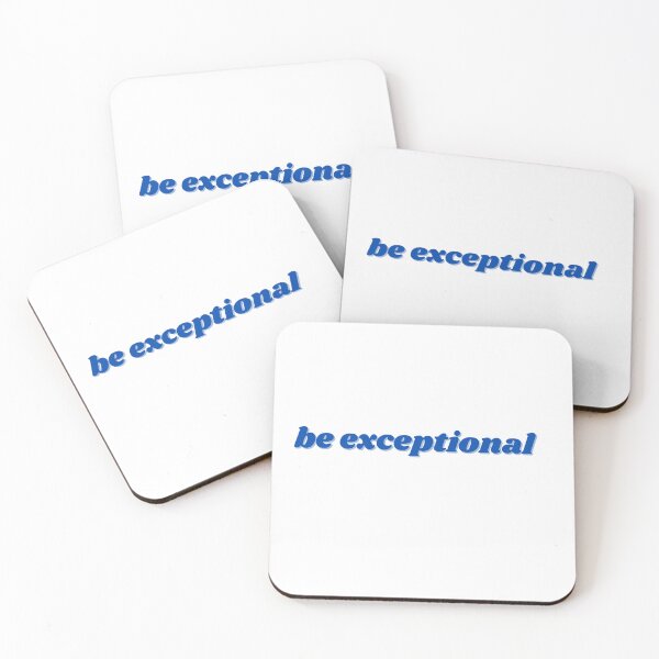 Item preview, be exceptional, blue  designed and sold by ChiWellness Shop.