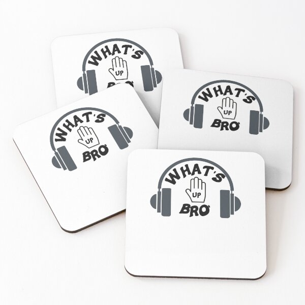 Item preview, What's Up Bro Hand Pointing Up With Headphones designed and sold by Hanlar.