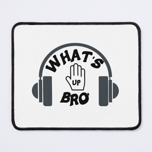 Item preview, What's Up Bro Hand Pointing Up With Headphones designed and sold by Hanlar.