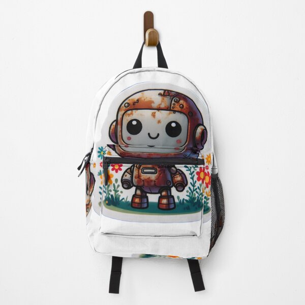 Item preview, Rusty Charm: Robot Sticker designed and sold by AI-Only Creations.