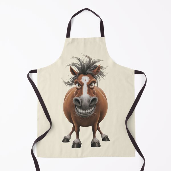 Item preview, A funny, smiling horse with a ruffled mane designed and sold by MagelliShop.