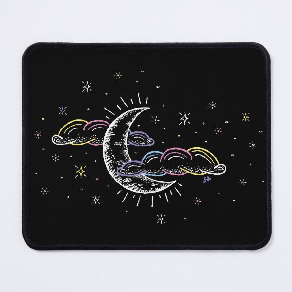 Item preview, Rainbow Moon design by SewLalla designed and sold by SewLalla.