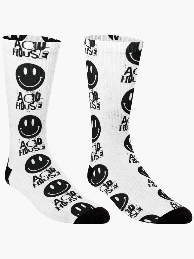 Thumbnail 3 of 5, Socks, ACID HOUSE Smiley designed and sold by Rave-On.
