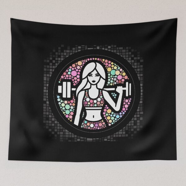 Item preview, Girl Barbell - Stylish and Motivating Design for Active Girls designed and sold by Tw1nsAIArt.