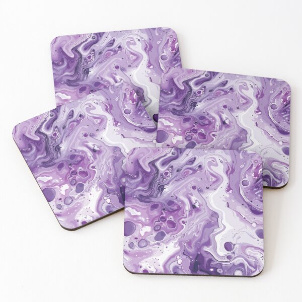 Item preview, Purple Lilac White Abstract Pattern  designed and sold by lilacance.