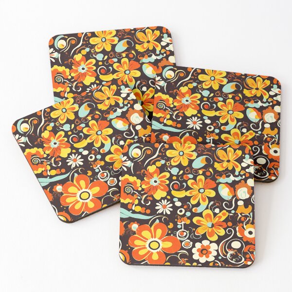 Item preview, 70s Inspired Retro Floral Design designed and sold by Tom-Johnson.