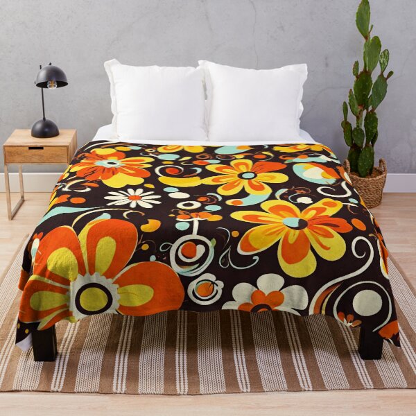 Item preview, 70s Inspired Retro Floral Design designed and sold by Tom-Johnson.