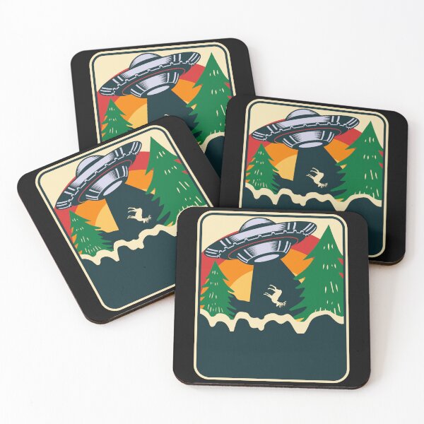 Item preview, Vintage Alien UFO Abduction Retro Deer Alien, Vintage UFO gift designed and sold by ArtByKatti.