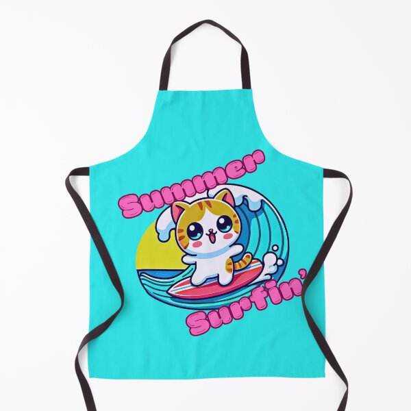 Item preview, Cute cat surfing in this Kawaii-style design for summer! designed and sold by Jim Stephens.