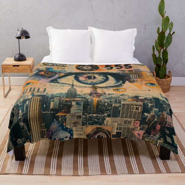 Item preview, Mystic Urban Vision Collage - Eclectic Cityscape designed and sold by Mystikos Art.