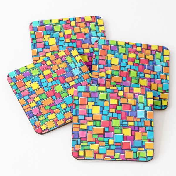Item preview, Vibrant Box Patterns: Comic Cartoon Art designed and sold by Health And Fitness Posts e-Store.
