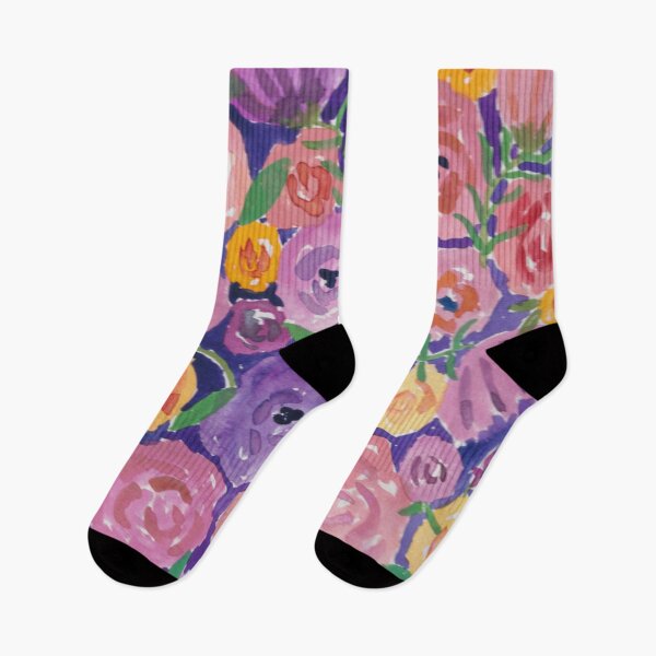 Item preview, purple floral design designed and sold by VictoriaP79.