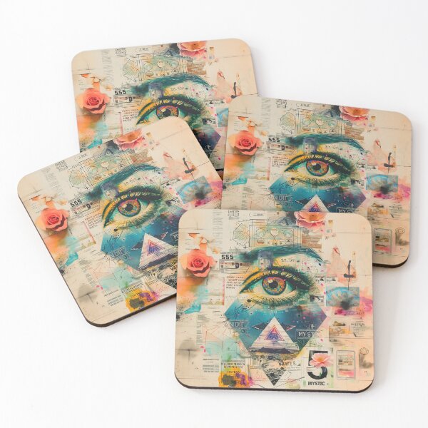 Item preview, Mystic Gaze - A Collage of Art, Beauty, and Symbols designed and sold by Mystikos Art.