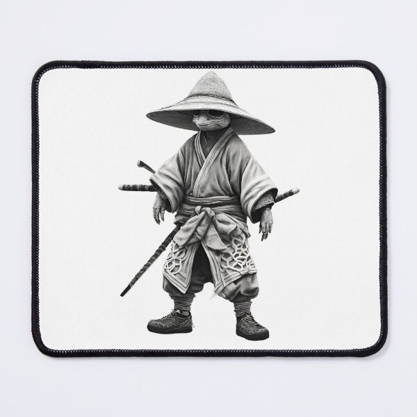 Item preview, Turtle Samurai black and white optical illusion 2 designed and sold by gao7650.