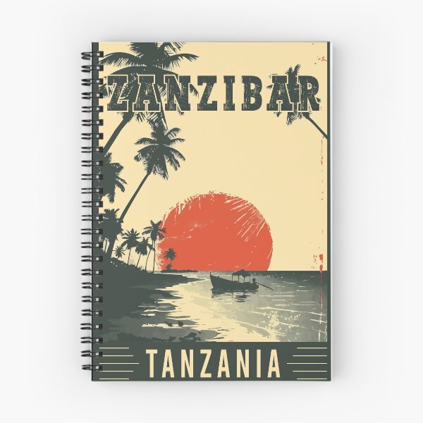 Item preview, Tropical Paradise Zanzibar in Tanzania Vintage Travel Art designed and sold by turtlestart.