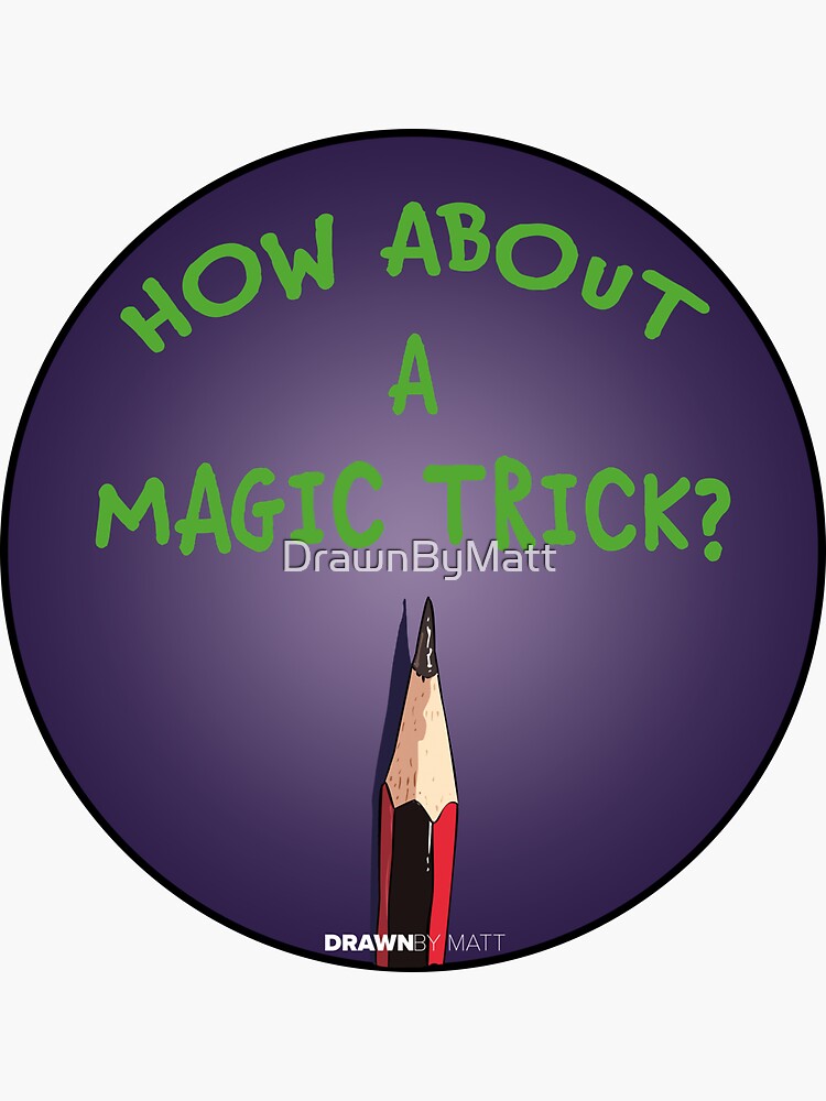 Pencil Magic Trick Drawing