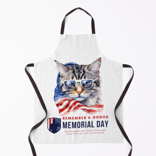 Item preview, Cat Glasses With Flag Remember and Honor Brave Memorial Day T-Shirt designed and sold by SOPIZiLA.
