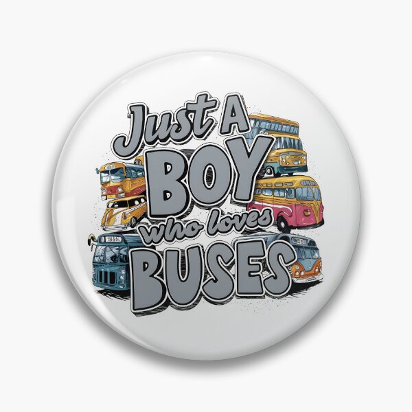 Item preview, Just a Boy Who Loves Buses Cute Bus Lover Kids designed and sold by cimibaka25.