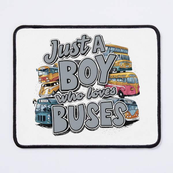 Item preview, Just a Boy Who Loves Buses Cute Bus Lover Kids designed and sold by cimibaka25.
