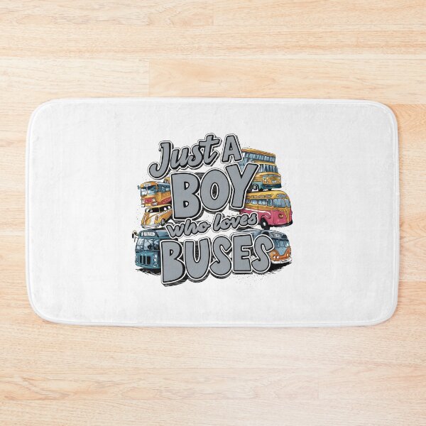 Item preview, Just a Boy Who Loves Buses Cute Bus Lover Kids designed and sold by cimibaka25.